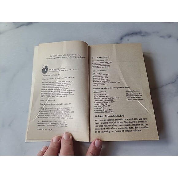 Special Ser.: Someone to Talk To by Marie Ferrarella (1991, Mass Market) - Picture 4 of 10